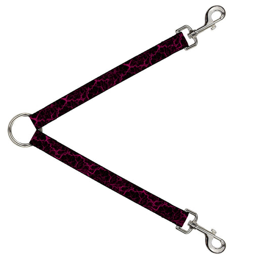 Dog Leash Splitter - Marble Black/Hot Pink Dog Leash Splitters Buckle-Down   