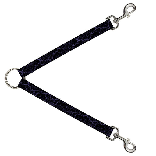 Dog Leash Splitter - Marble Black/Purple Dog Leash Splitters Buckle-Down   