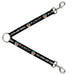 Dog Leash Splitter - BEACH DAWG CARE ALL DOGS ARE EQUAL Black/White Dog Leash Splitters Buckle-Down   