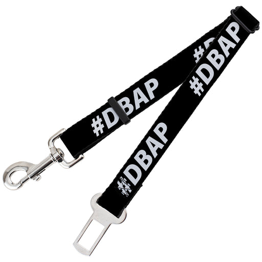 Dog Safety Seatbelt for Cars - #DBAP Hash Tag Text Black/White Dog Safety Seatbelts for Cars Buckle-Down   