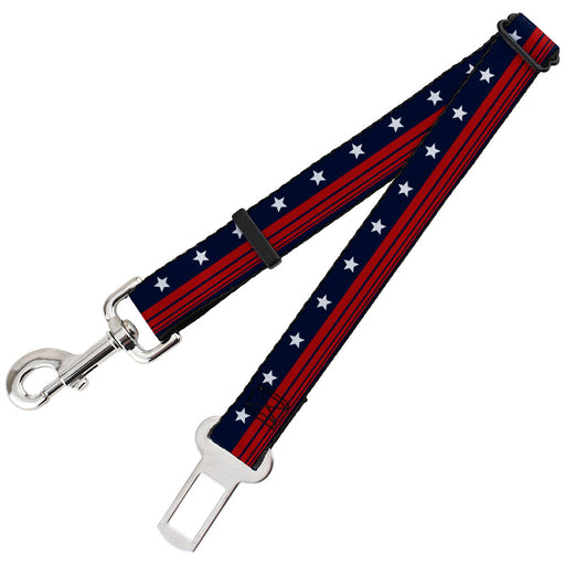 Dog Safety Seatbelt for Cars - Americana Stars & Stripes4 Blue/White/Red Dog Safety Seatbelts for Cars Buckle-Down   