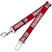 Dog Safety Seatbelt for Cars - YAHWEH Text Red/White Dog Safety Seatbelts for Cars Buckle-Down   