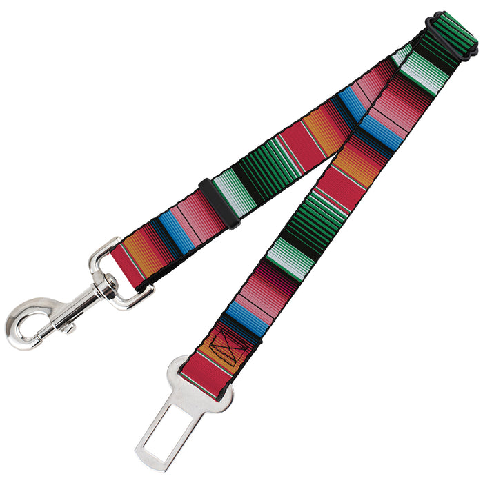 Dog Safety Seatbelt for Cars - Zarape5 Vertical Multi Color Stripe