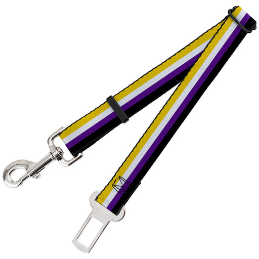 Dog Safety Seatbelt for Cars - Flag Non-Binary Stripe Dog Safety Seatbelts for Cars Buckle-Down   