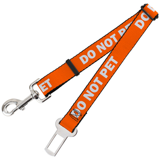 Dog Safety Seatbelt for Cars - Pet Quote DO NOT PET Orange/White Dog Safety Seatbelts for Cars Buckle-Down   