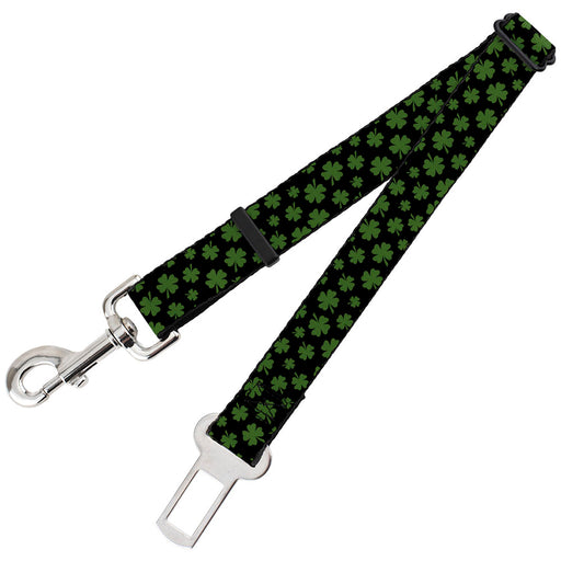 Dog Safety Seatbelt for Cars - St. Pat's Clovers Scattered Black/Green Dog Safety Seatbelts for Cars Buckle-Down   