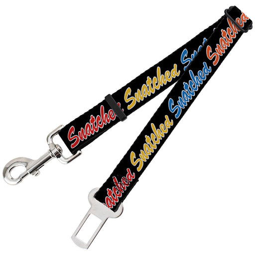 Dog Safety Seatbelt for Cars - SNATCHED Script Black/Multi Color Dog Safety Seatbelts for Cars Buckle-Down   