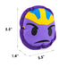 Dog Toy Ballistic Squeaker - Kawaii Thanos Frown Dog Toy Ballistic Squeaker Marvel Comics   