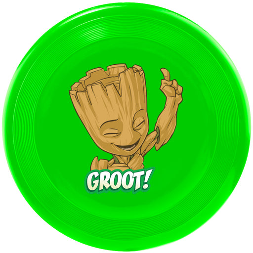 Dog Toy Frisbee - GROOT! Happy Pose Greens Browns White Dog Toy Frisbee Marvel Comics   