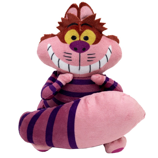 Dog Toy Squeaker Plush - Alice in Wonderland Cheshire Cat Sitting Full Body Pose Dog Toy Squeaky Plush Disney