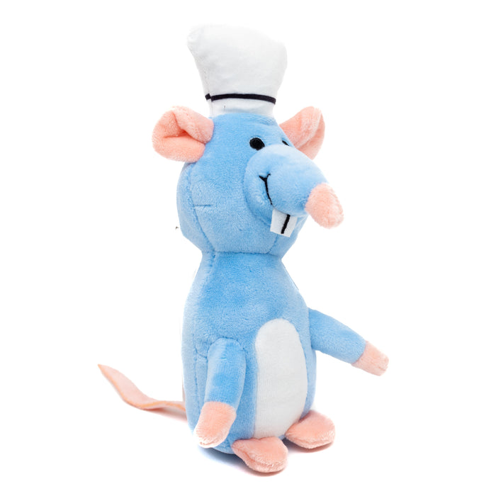 Dog Toy Squeaker Plush - Ratatouille Chef Remy Rat Full Body Pose Dog Toy Squeaky Plush Disney   