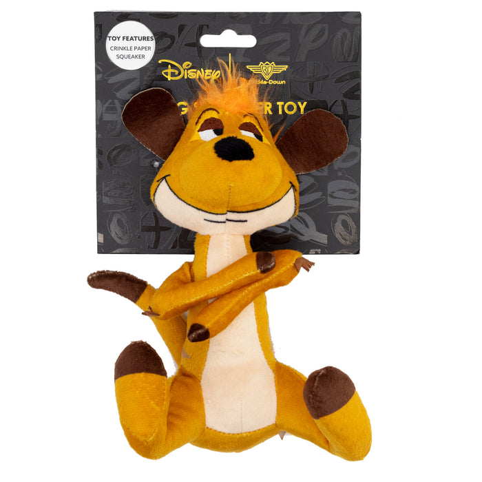 Dog Toy Squeaker Plush - Disney The Lion King Timon Full Body Pose Dog Toy Squeaky Plush Disney