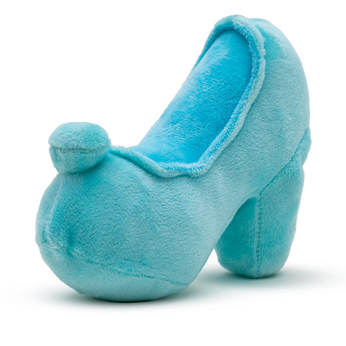 Dog Toy Squeaker Plush - Cinderella Slipper Replica Light Blue Dog Toy Squeaky Plush Disney   