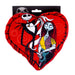 Dog Toy Squeaker Plush - The Nightmare Before Christmas Jack and Sally Heart Pose Dog Toy Squeaky Plush Disney   