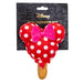 Dog Toy Squeaker Plush - Minnie Mouse Ice Cream with Ears and Bow Red Dog Toy Squeaky Plush Disney   