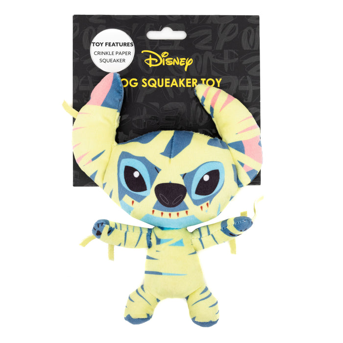 Dog Toy Squeaker Plush - Lilo & Stitch Halloween Mummy Stitch Full Body Pose Dog Toy Squeaky Plush Disney   