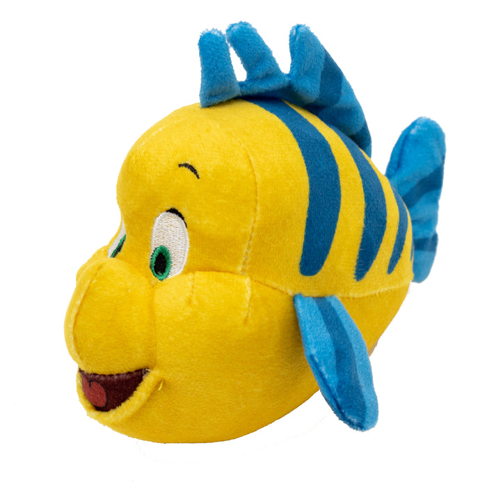 Dog Toy Squeaker Plush - The Little Mermaid Flounder Full Body Pose Dog Toy Squeaky Plush Disney