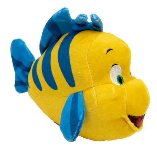 Dog Toy Squeaker Plush - The Little Mermaid Flounder Full Body Pose Dog Toy Squeaky Plush Disney