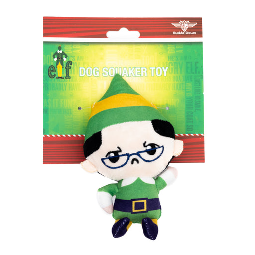 Dog Toy Squeaker Plush - Elf Chibi Papa Elf Full Body Pose Dog Toy Squeaky Plush Warner Bros. Holiday Movies   