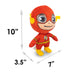 Dog Toy Squeaker Plush - DC Super Friends Collection Chibi Flash Full Body Standing Pose Dog Toy Squeaky Plush DC Comics   