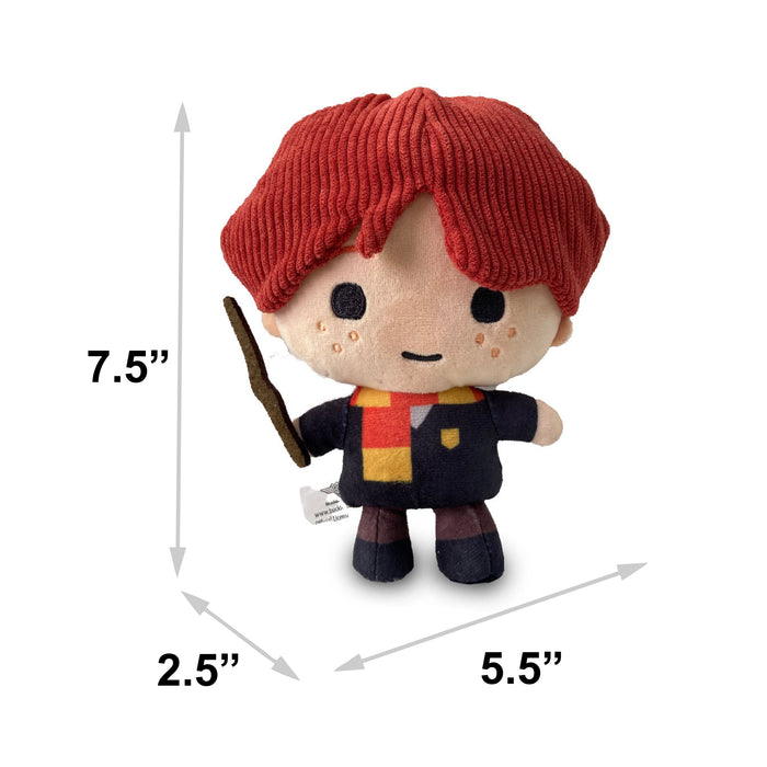 Dog Toy Squeaker Plush - Harry Potter Ron Weasley Standing Charm Full Body Pose Dog Toy Squeaky Plush The Wizarding World of Harry Potter   