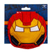 Dog Toy Ballistic Squeaker - Iron Man Face Red Dog Toy Squeaky Plush Marvel Comics   