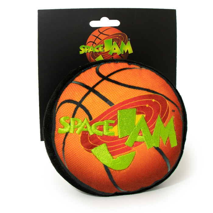 Dog Toy Squeaker Plush - Space Jam Basketball Logo Dog Toy Squeaky Plush Looney Tunes   
