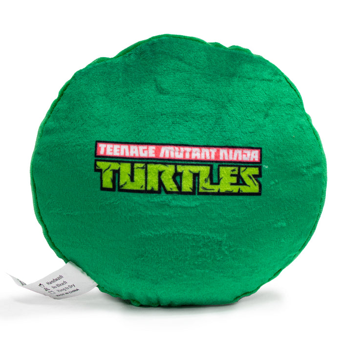 Dog Toy Squeaker Plush - TEENAGE MUTANT NINJA TURTLES Turtle Shell + Logo Greens Red White Dog Toy Squeaky Plush Nickelodeon   