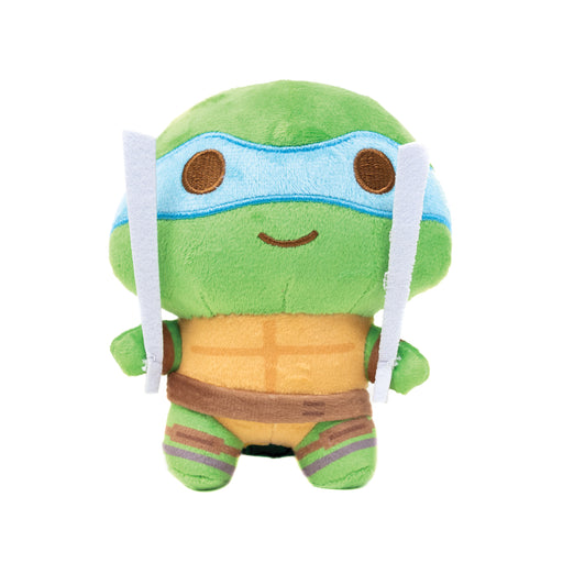 Dog Toy Squeaker Plush - Teenage Mutant Ninja Turtles Leonardo Full Body Sword Pose Blue Dog Toy Squeaky Plush Nickelodeon   