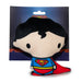 Dog Toy Plush - Chibi Superman Standing Pose Dog Toy Squeaky Plush DC Comics   