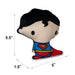 Dog Toy Plush - Chibi Superman Standing Pose Dog Toy Squeaky Plush DC Comics   