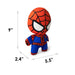 Dog Toy Squeaky Plush - Kawaii Spider-Man Standing Pose Dog Toy Squeaky Plush Marvel Comics   