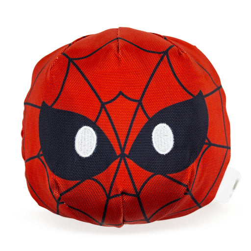 Dog Toy Ballistic Squeaker - Spider-Man Face Red Dog Toy Squeaky Plush Marvel Comics   