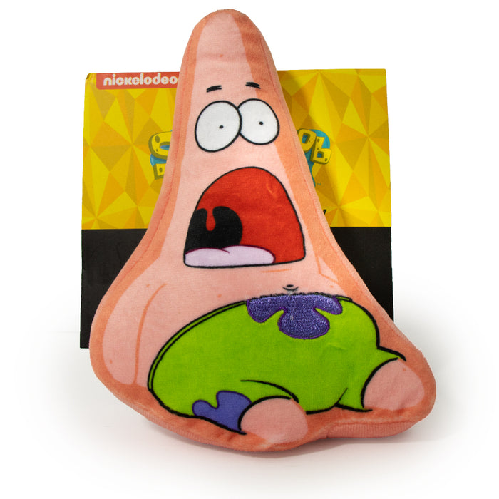 Dog Toy Squeaker Plush - SpongeBob SquarePants Surprised Patrick Starfish Dog Toy Squeaky Plush Nickelodeon   