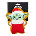 Dog Toy Squeaker Plush - Star Wars Holiday Grogu Santa Cookie Replica Dog Toy Squeaky Plush Star Wars   