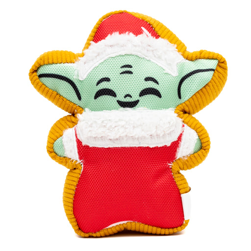 Dog Toy Squeaker Plush - Star Wars Holiday Grogu Santa Cookie Replica Dog Toy Squeaky Plush Star Wars   