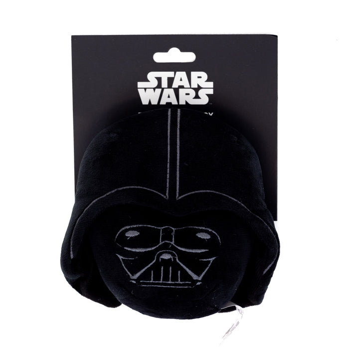 Dog Toy Squeaker Plush - Darth Vader Helmet Black Dog Toy Squeaky Plush Star Wars   