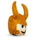 Dog Toy Squeaker Plush - Loki Smirking Face Round Dog Toy Squeaky Plush Marvel Comics   
