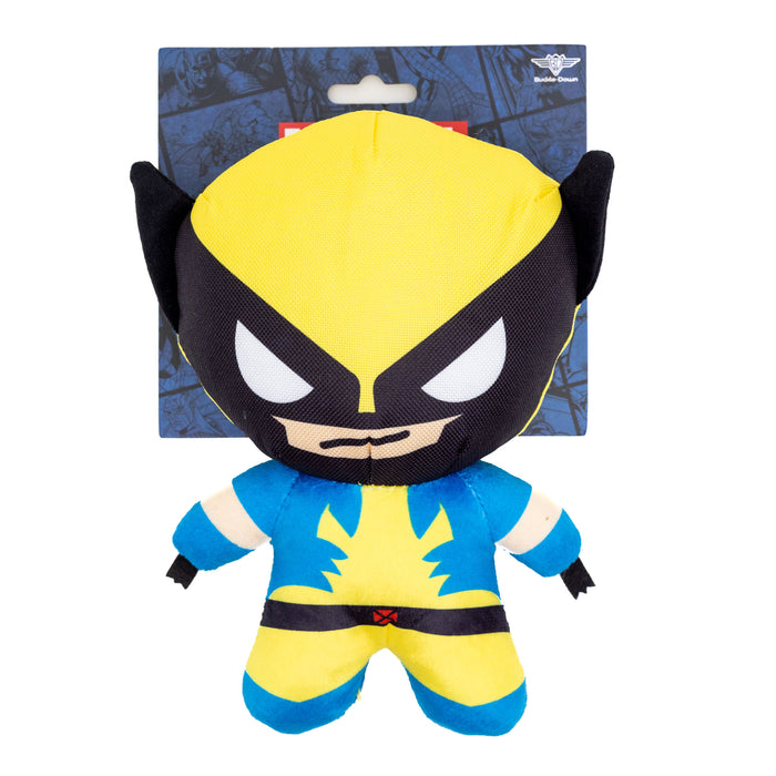 Dog Toy Squeaker Plush - X-Men Wolverine Full Body Standing Pose Dog Toy Squeaky Plush Marvel Comics   