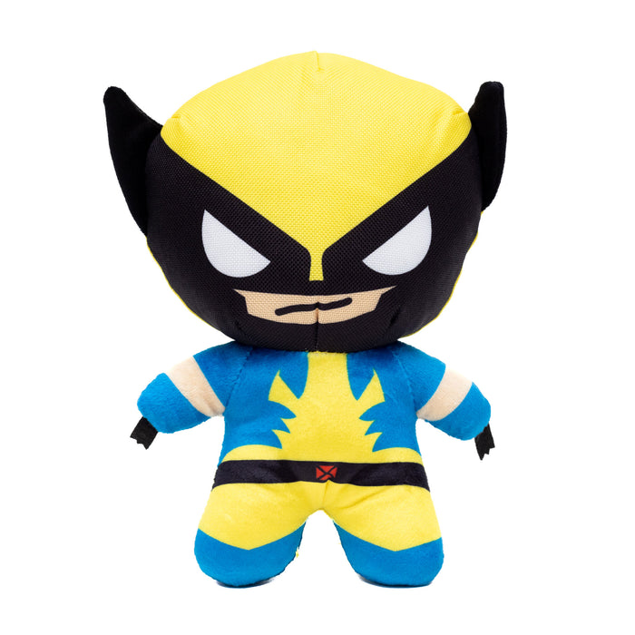 Dog Toy Squeaker Plush - X-Men Wolverine Full Body Standing Pose Dog Toy Squeaky Plush Marvel Comics   