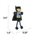 Dog Toy Plush Rope Toy - Batman Body with Black Silver Rope Legs Dog Toy Rope Toy DC Comics   
