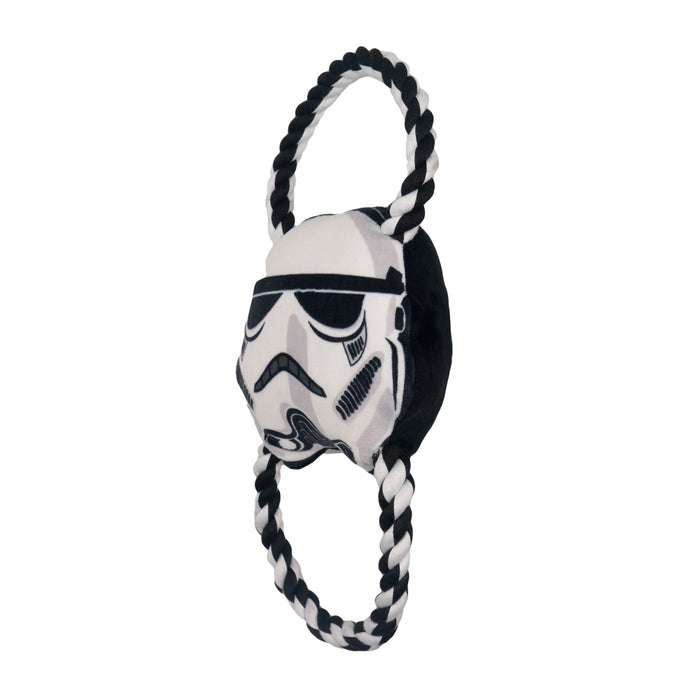 Dog Toy Plush Rope Toy - Star Wars Stormtrooper Plush + Black White Round Ropes Dog Toy Rope Toy Star Wars   