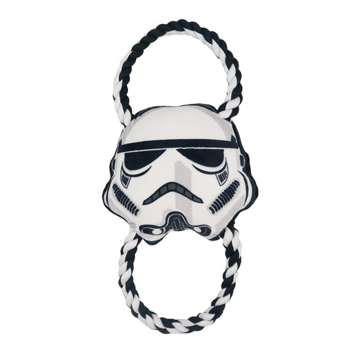 Dog Toy Plush Rope Toy - Star Wars Stormtrooper Plush + Black White Round Ropes Dog Toy Rope Toy Star Wars   