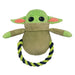 Dog Toy Plush Rope Toy - Star Wars The Child Plush + Green Black Round Rope Dog Toy Rope Toy Star Wars   