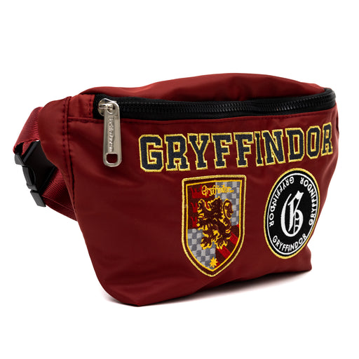 Fanny Pack - Harry Potter GRYFFINDOR Patches Embroidered Burgundy Fanny Packs The Wizarding World of Harry Potter   