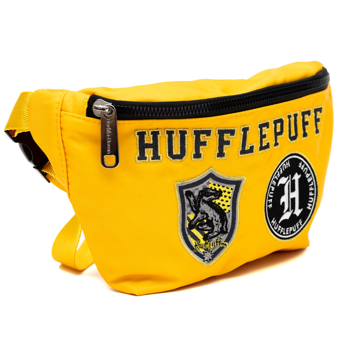 Fanny Pack - Harry Potter HUFFLEPUFF Patches Embroidered Yellow Fanny Packs The Wizarding World of Harry Potter   