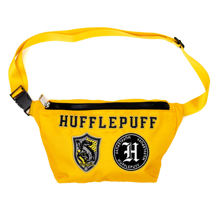 Fanny Pack - Harry Potter HUFFLEPUFF Patches Embroidered Yellow Fanny Packs The Wizarding World of Harry Potter   