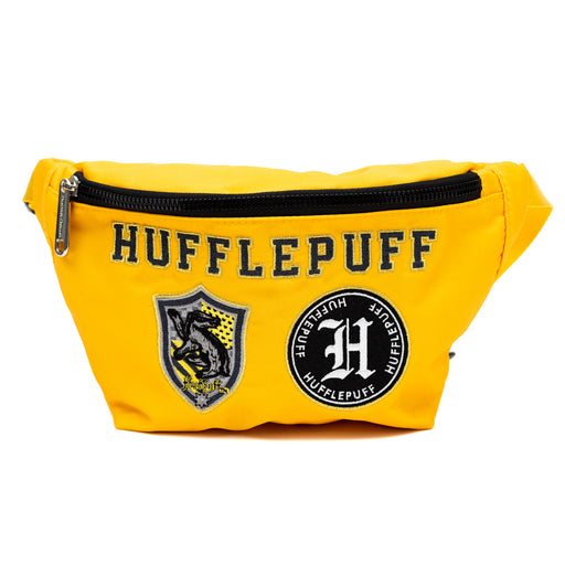 Fanny Pack - Harry Potter HUFFLEPUFF Patches Embroidered Yellow Fanny Packs The Wizarding World of Harry Potter   