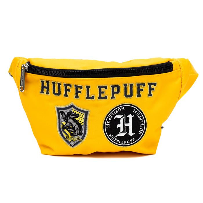 Fanny Pack - Harry Potter HUFFLEPUFF Patches Embroidered Yellow Fanny Packs The Wizarding World of Harry Potter   