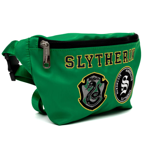 Fanny Pack - Harry Potter SLYTHERIN Patches Embroidered Green Fanny Packs The Wizarding World of Harry Potter   